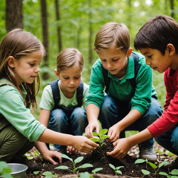 Comment créer un programme d'éducation environnementale pour les enfants, avec des activités pratiques et des projets de classe ?